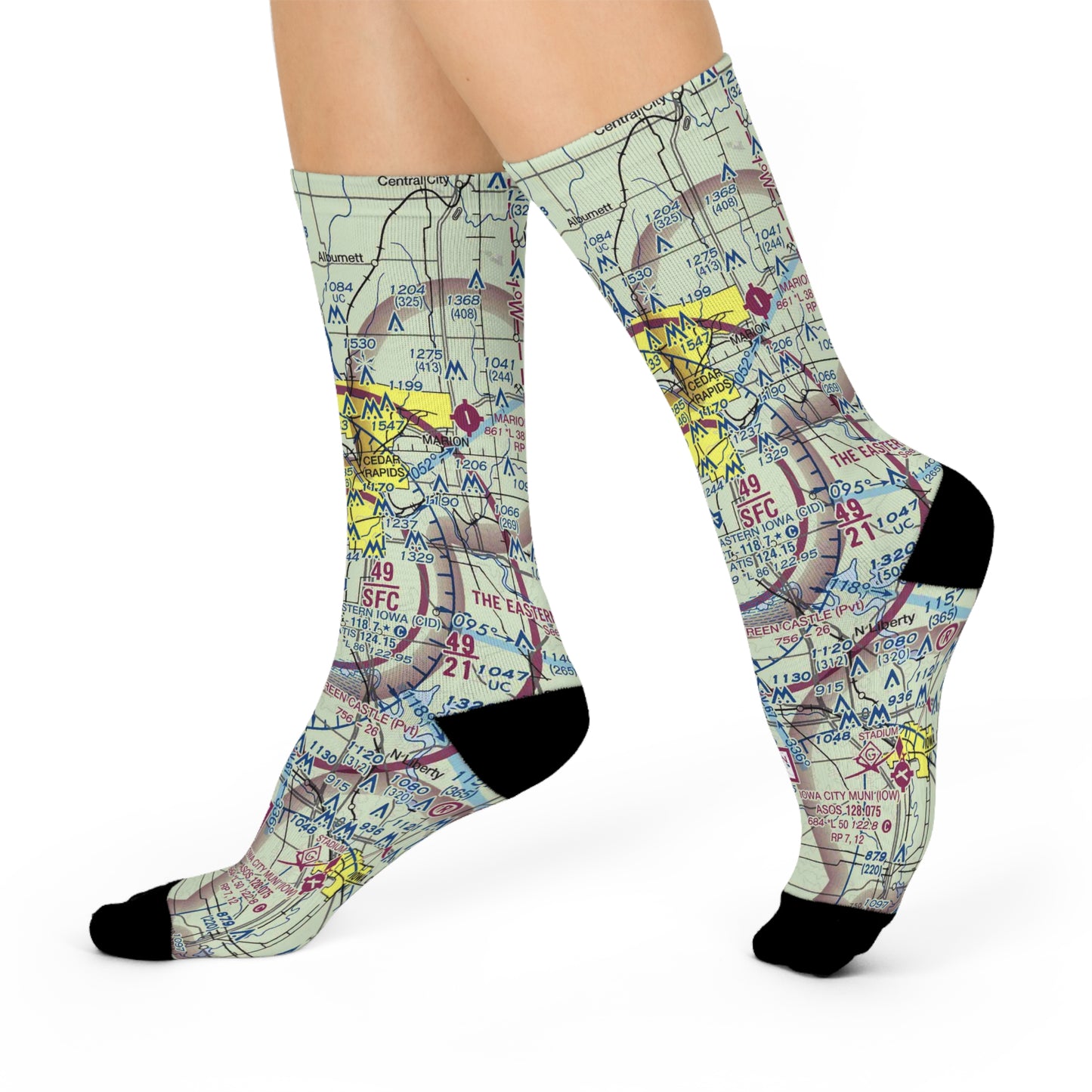 CID Cushioned Crew Socks | The Eastern Iowa Airport Socks