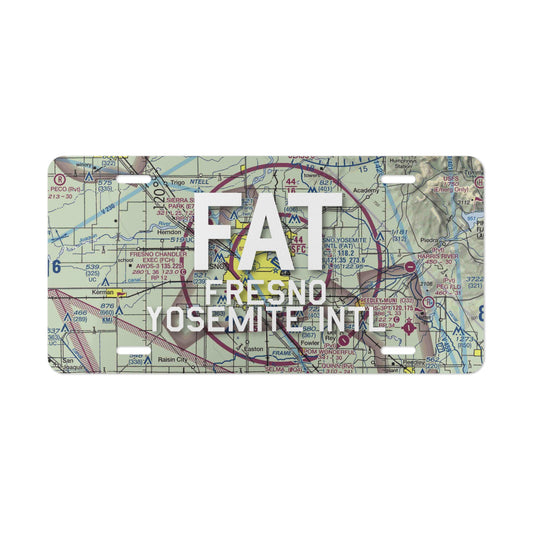 FAT Vanity Plate | Fresno Yosemite International Airport Vanity Plate