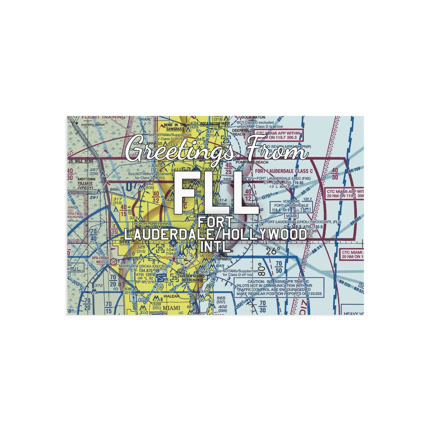 FLL Postcard | Fort Lauderdale/Hollywood International Airport Card