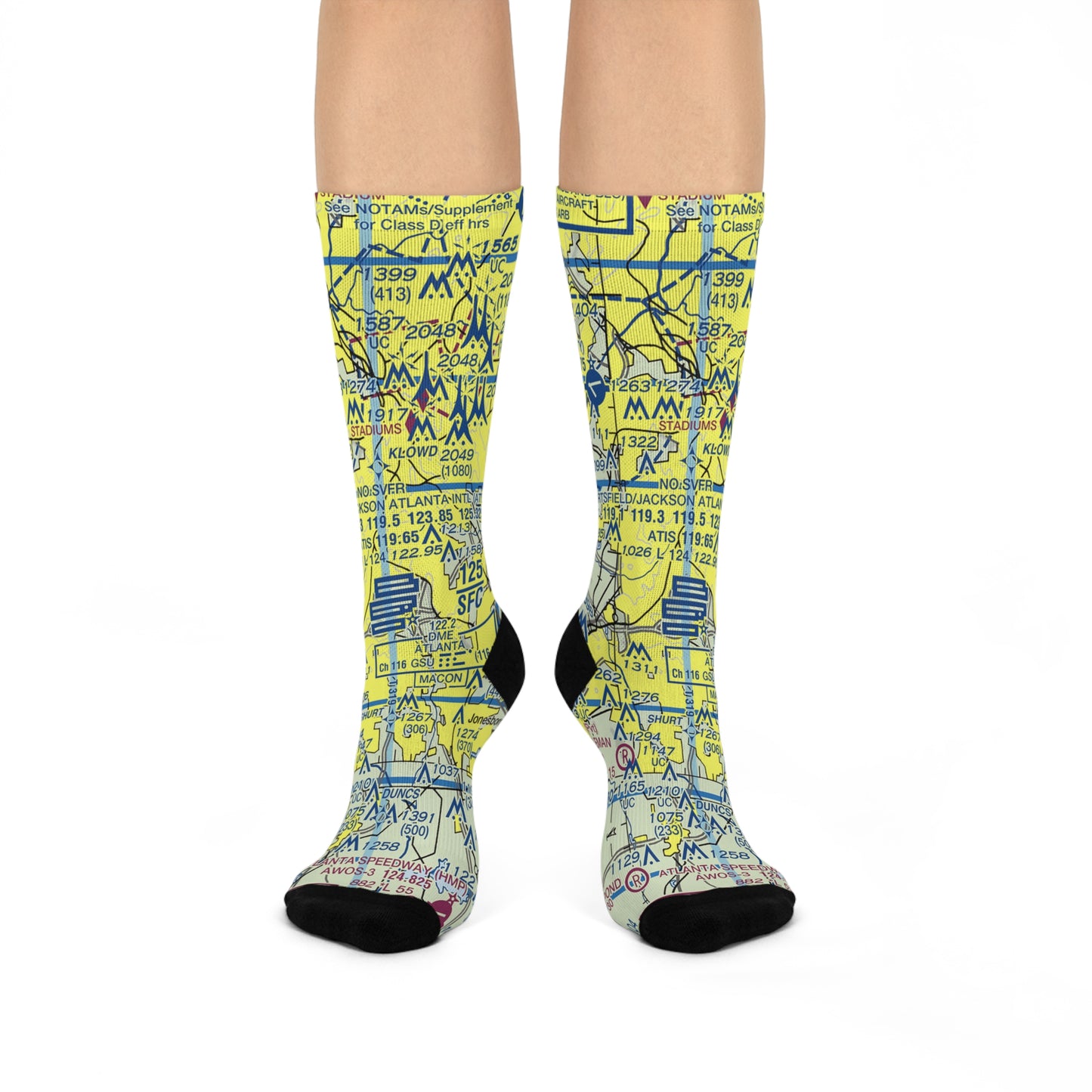 ATL Cushioned Crew Socks | Hartsfield - Jackson Atlanta International Socks