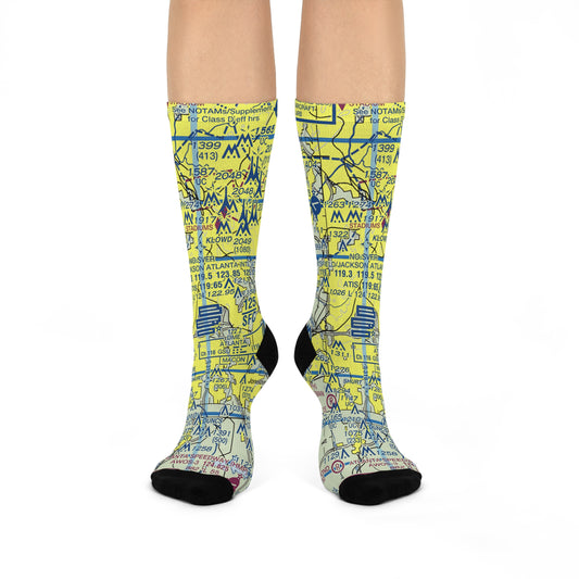 ATL Cushioned Crew Socks | Hartsfield - Jackson Atlanta International Socks