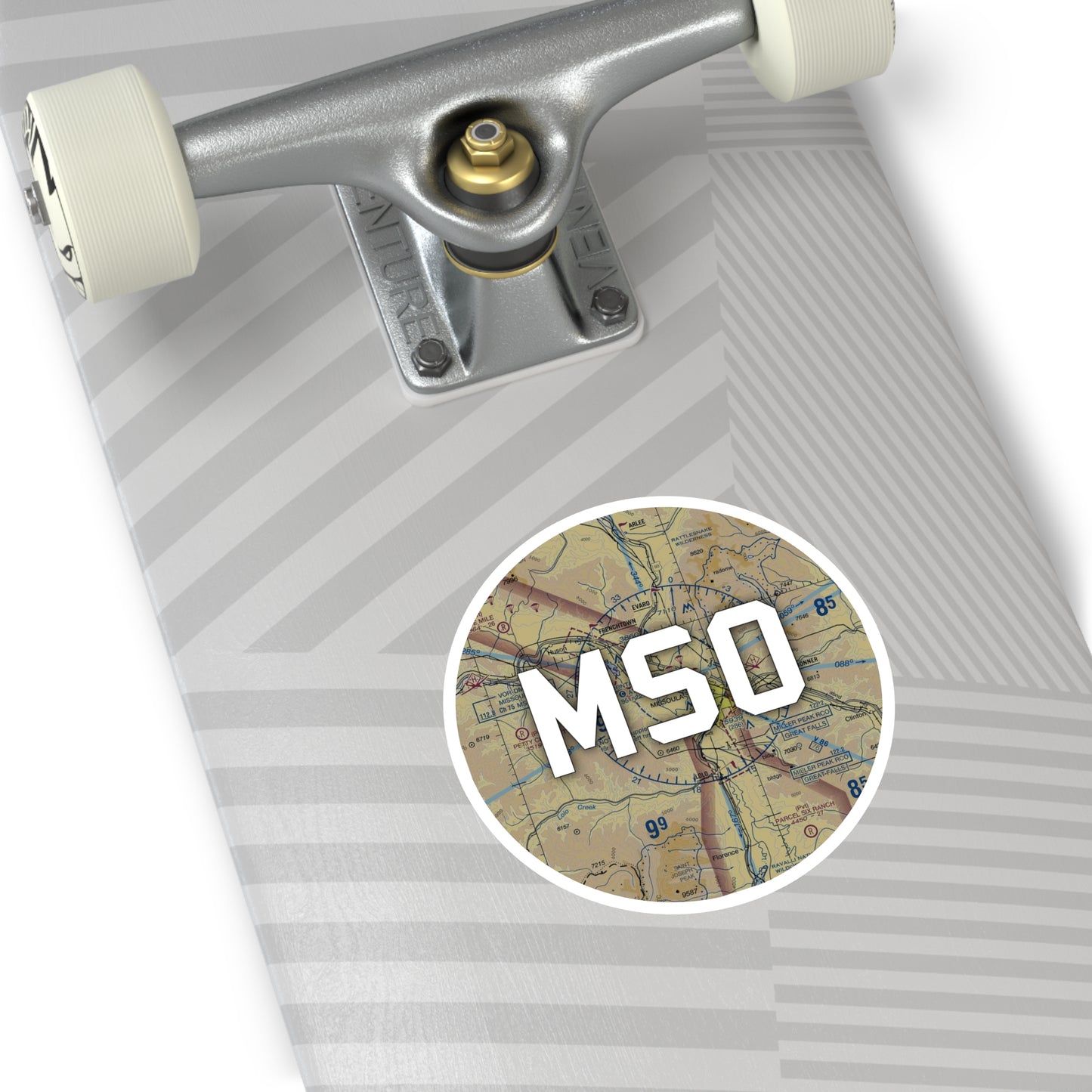 MSO Round Sticker | Missoula Montana Airport Sticker