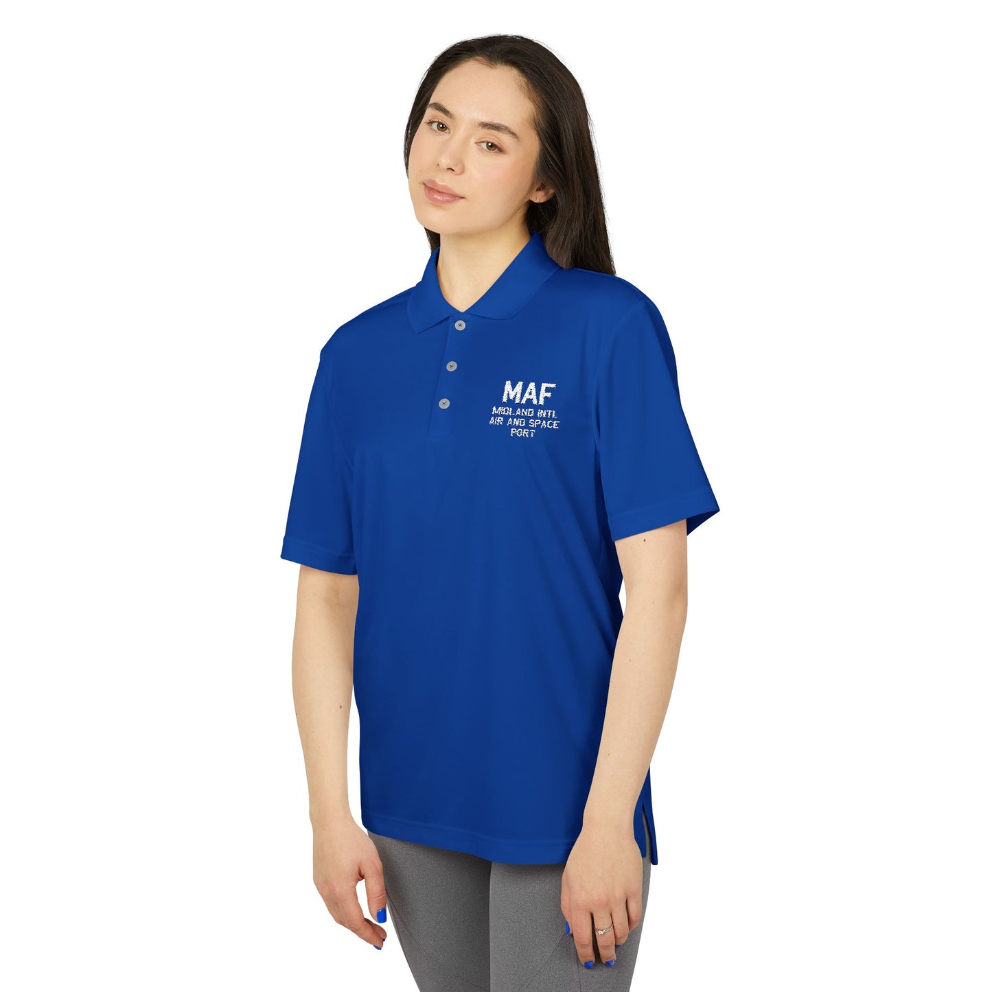 MAF Adidas Polo | Midland International Air and Space Port Airport Polo