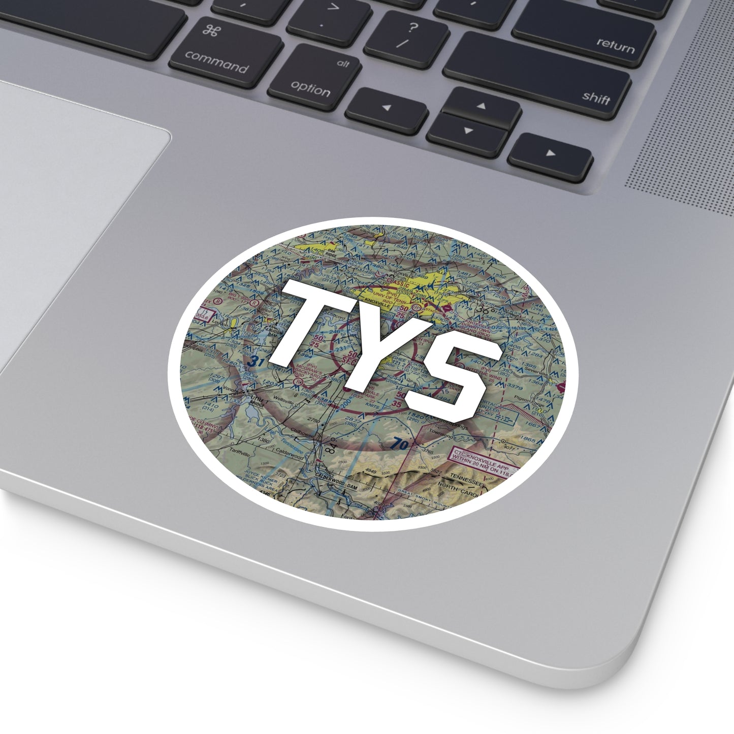 TYS Round Sticker | Mc Ghee Tyson Airport Sticker