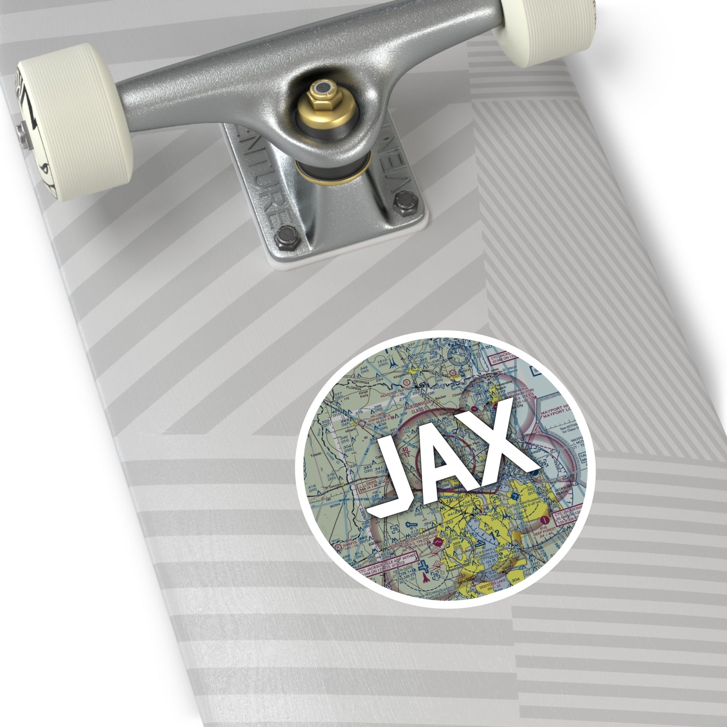 JAX Round Sticker | Jacksonville International Airport Sticker