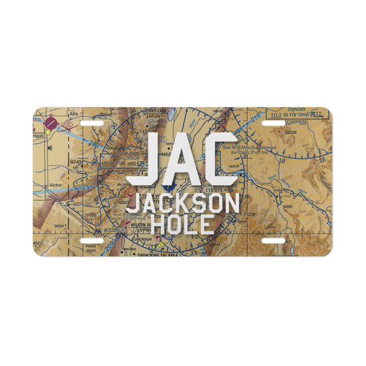 JAC Vanity Plate | Jackson Hole Airport Vanity Plate