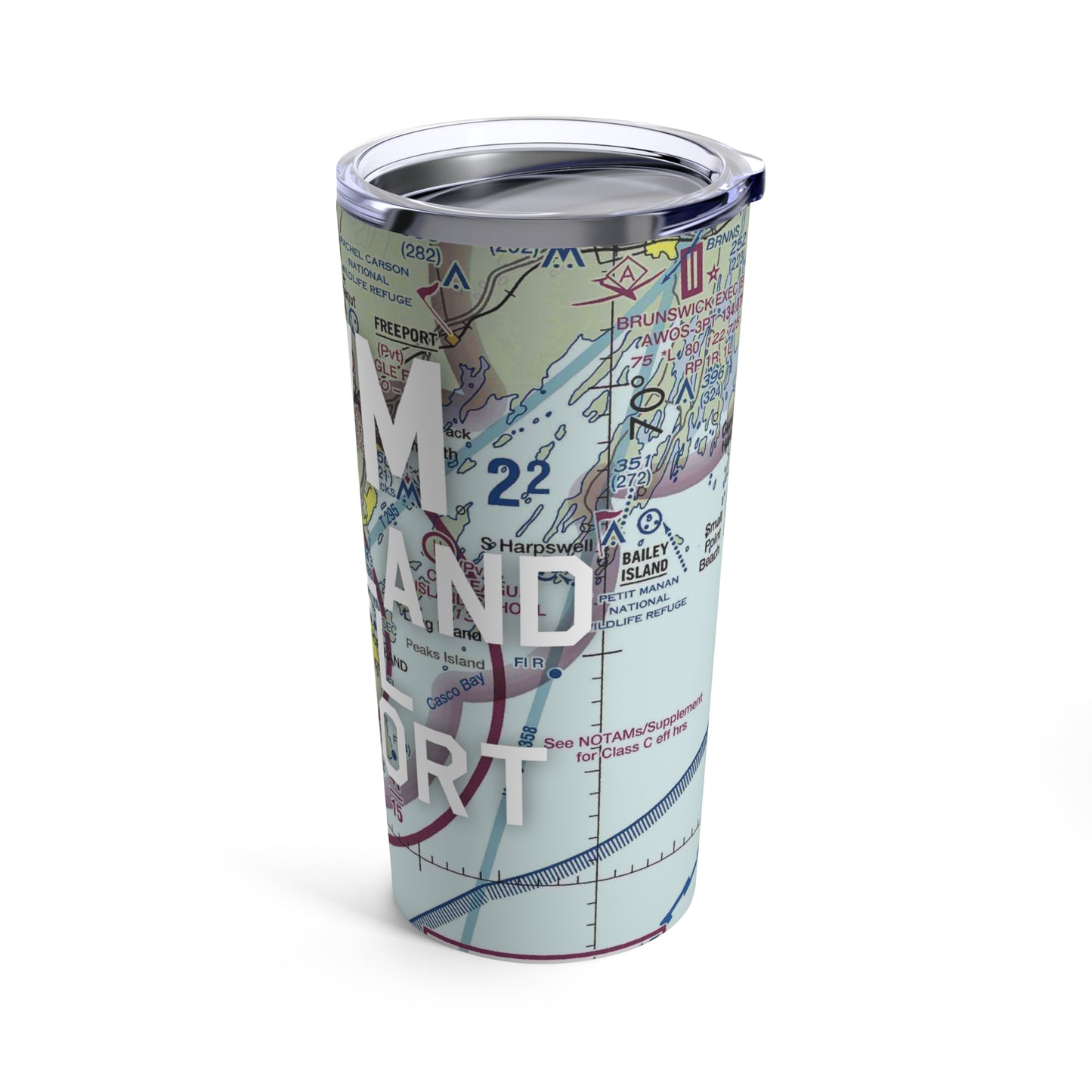 PWM Tumbler | Portland International Jetport Airport Tumbler