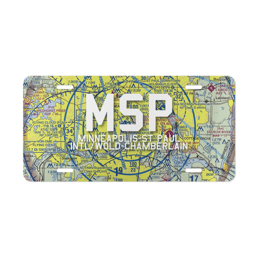 MSP Vanity Plate | Minneapolis-St Paul International/Wold-Chamberlain Airport Vanity Plate
