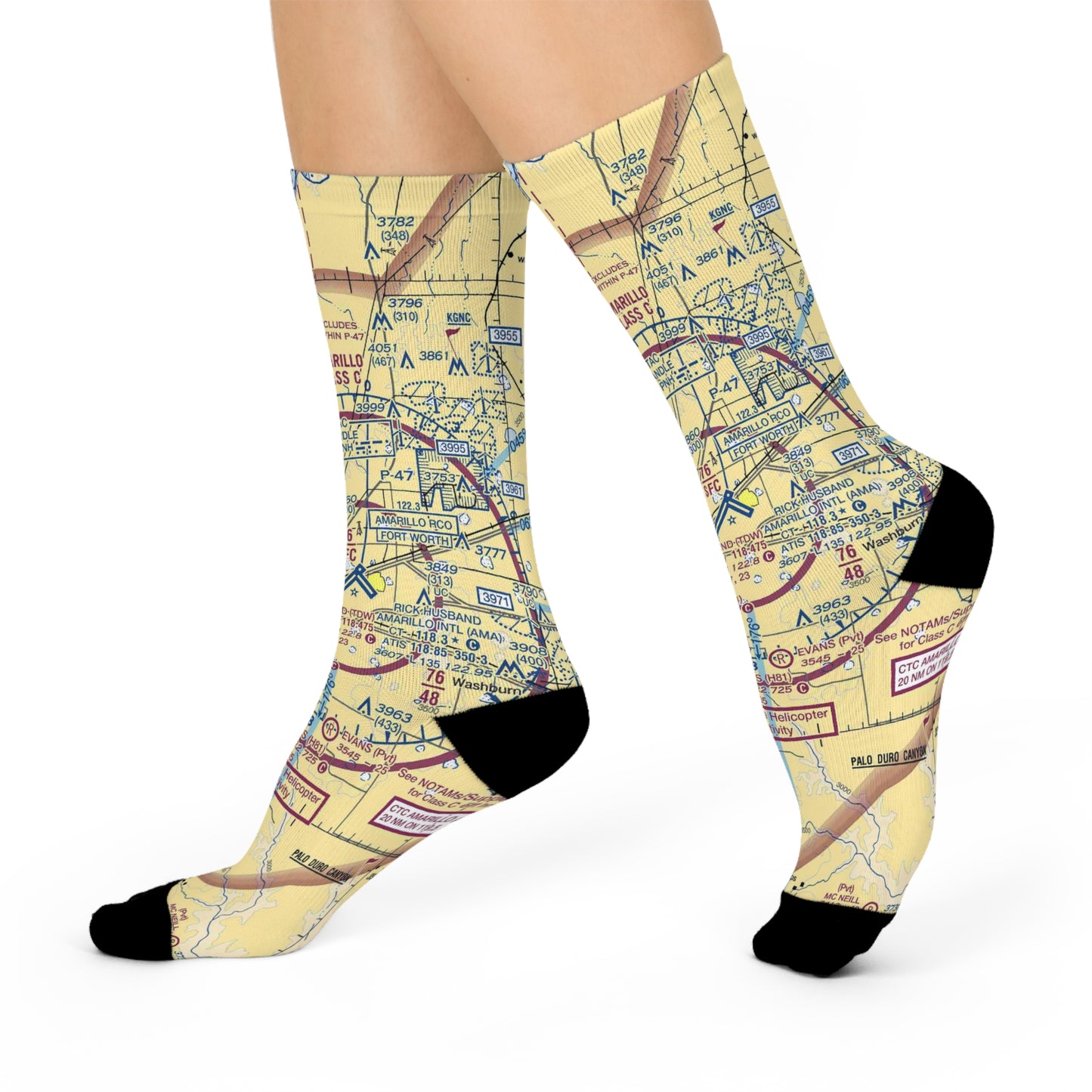 AMA Cushioned Crew Socks | Rick Husband Amarillo International Airport Socks