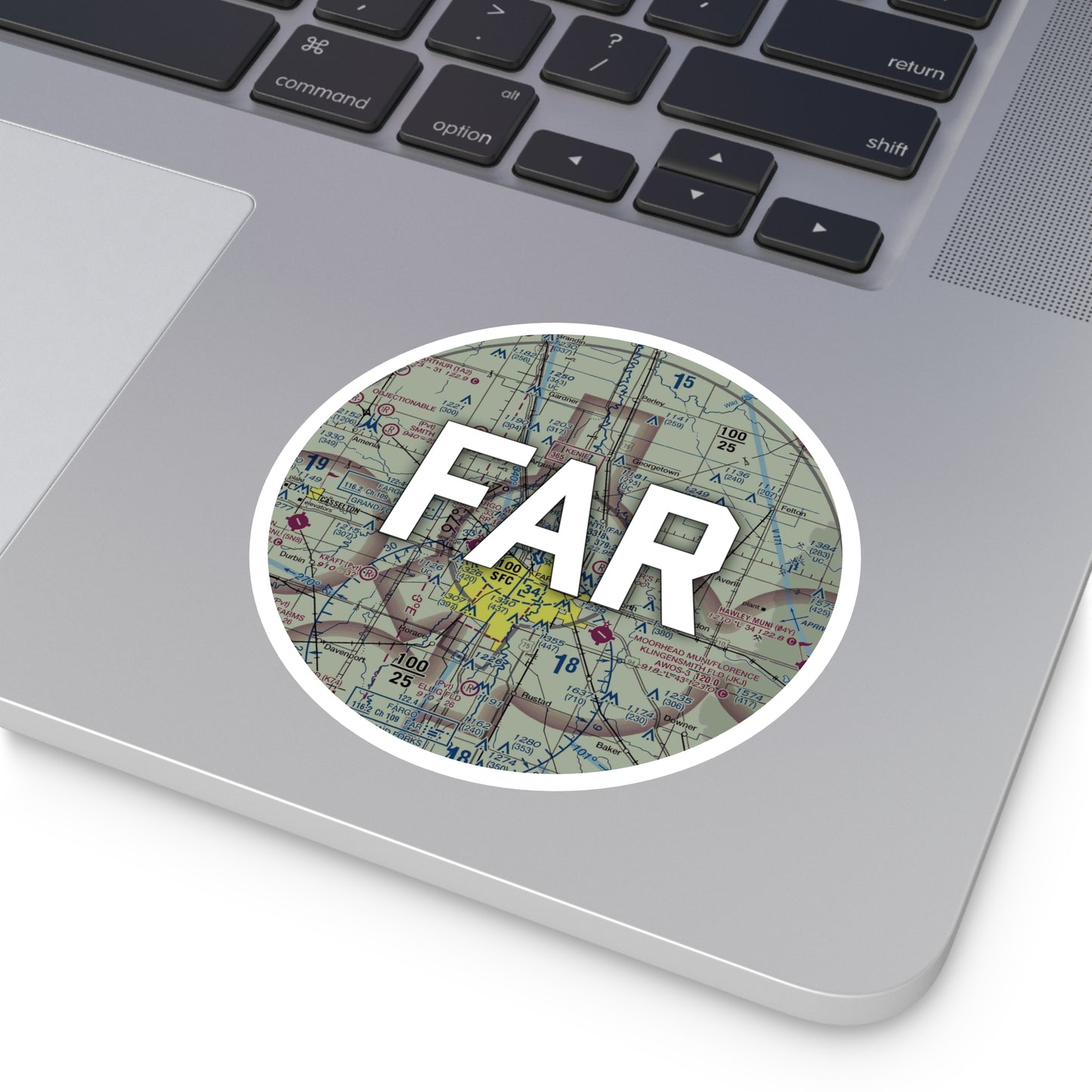 FAR Round Sticker | Hector International Airport Sticker