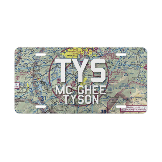 TYS Vanity Plate | Mc Ghee Tyson Airport Vanity Plate