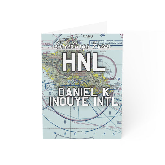 HNL Greeting Cards | Daniel K Inouye International Airport Cards