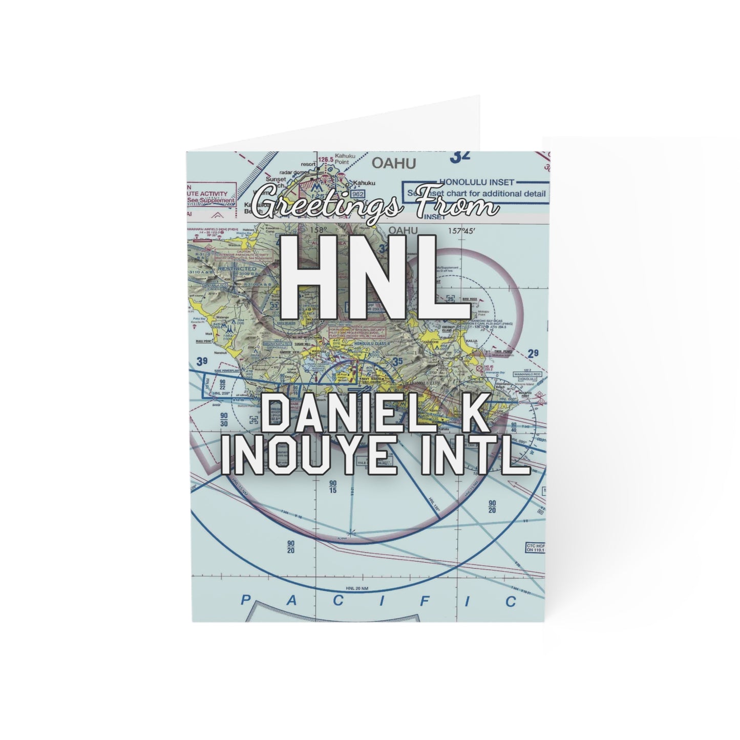 HNL Greeting Cards | Daniel K Inouye International Airport Cards