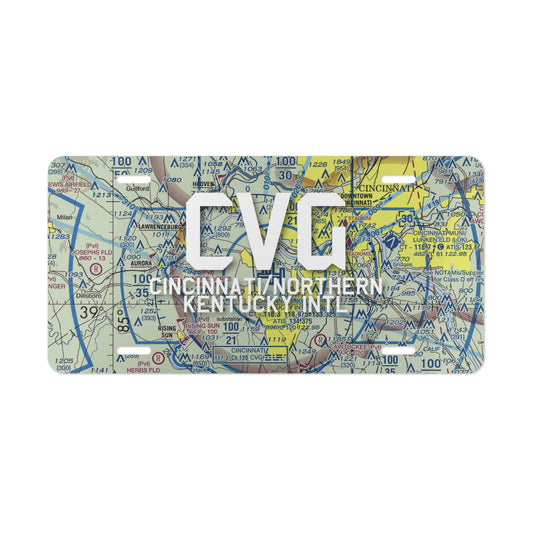 CVG Vanity Plate | Cincinnati/Northern Kentucky International Airport Vanity Plate