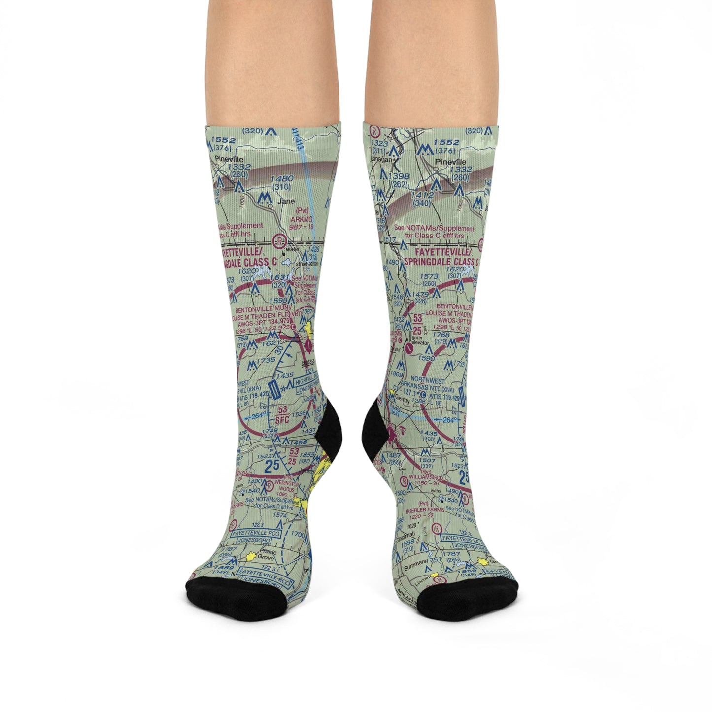 XNA Cushioned Crew Socks | Northwest Arkansas National Airport Socks