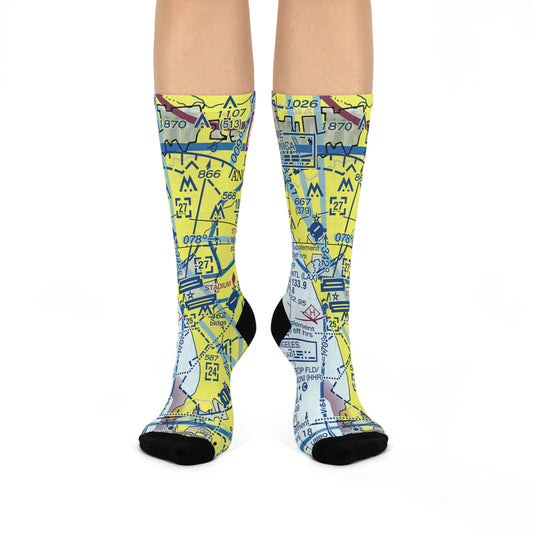 LAX Cushioned Crew Socks | Los Angeles International Socks