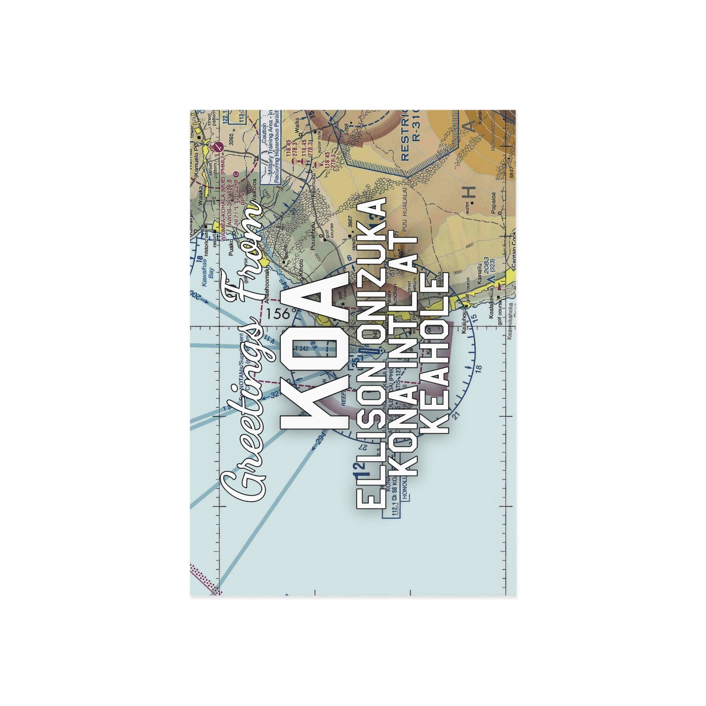 KOA Postcard | Ellison Onizuka Kona International At Keahole Airport Card
