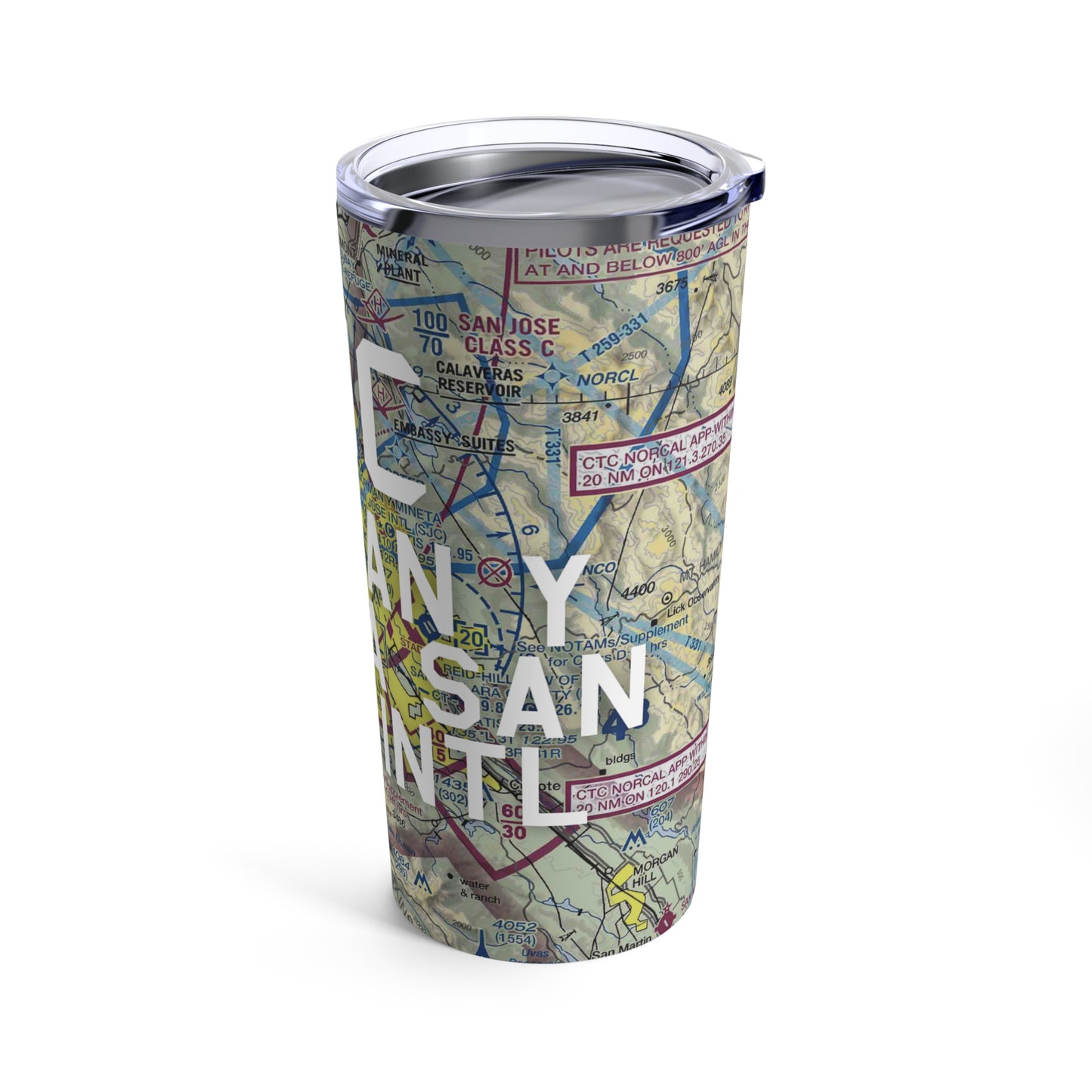 SJC Tumbler | Norman Y Mineta San Jose International Airport Tumbler