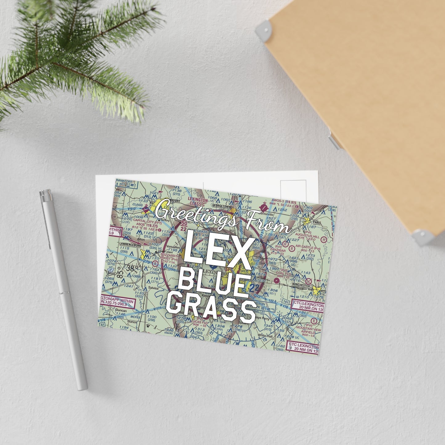 LEX Postcard | Blue Grass Airport Card
