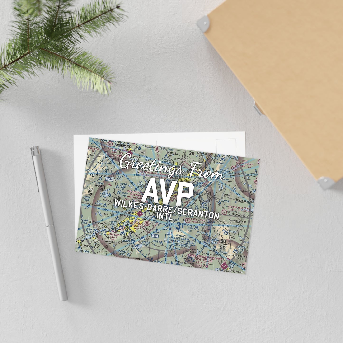 AVP Postcard | Wilkes-Barre/Scranton International Airport Card