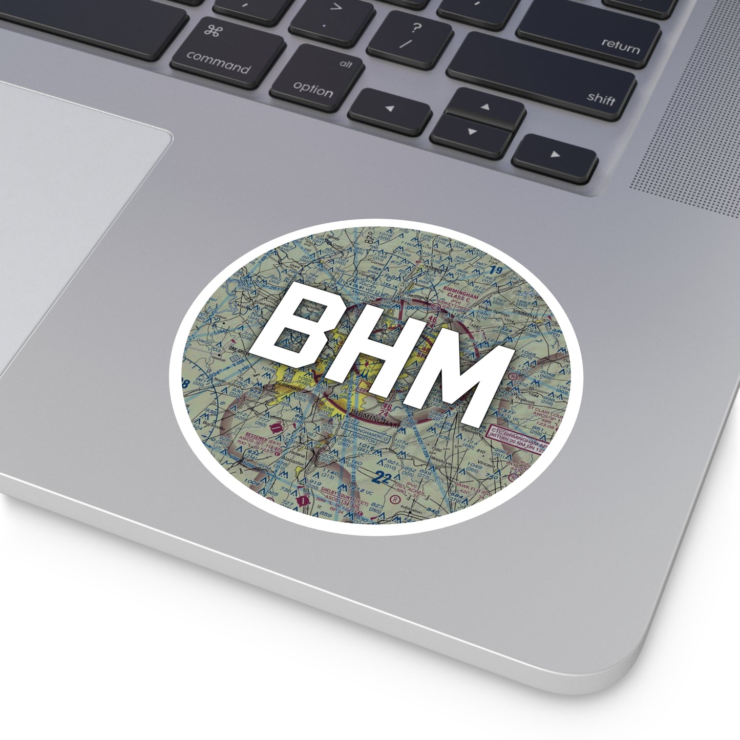 BHM Round Sticker | Birmingham-Shuttlesworth International Airport Sticker