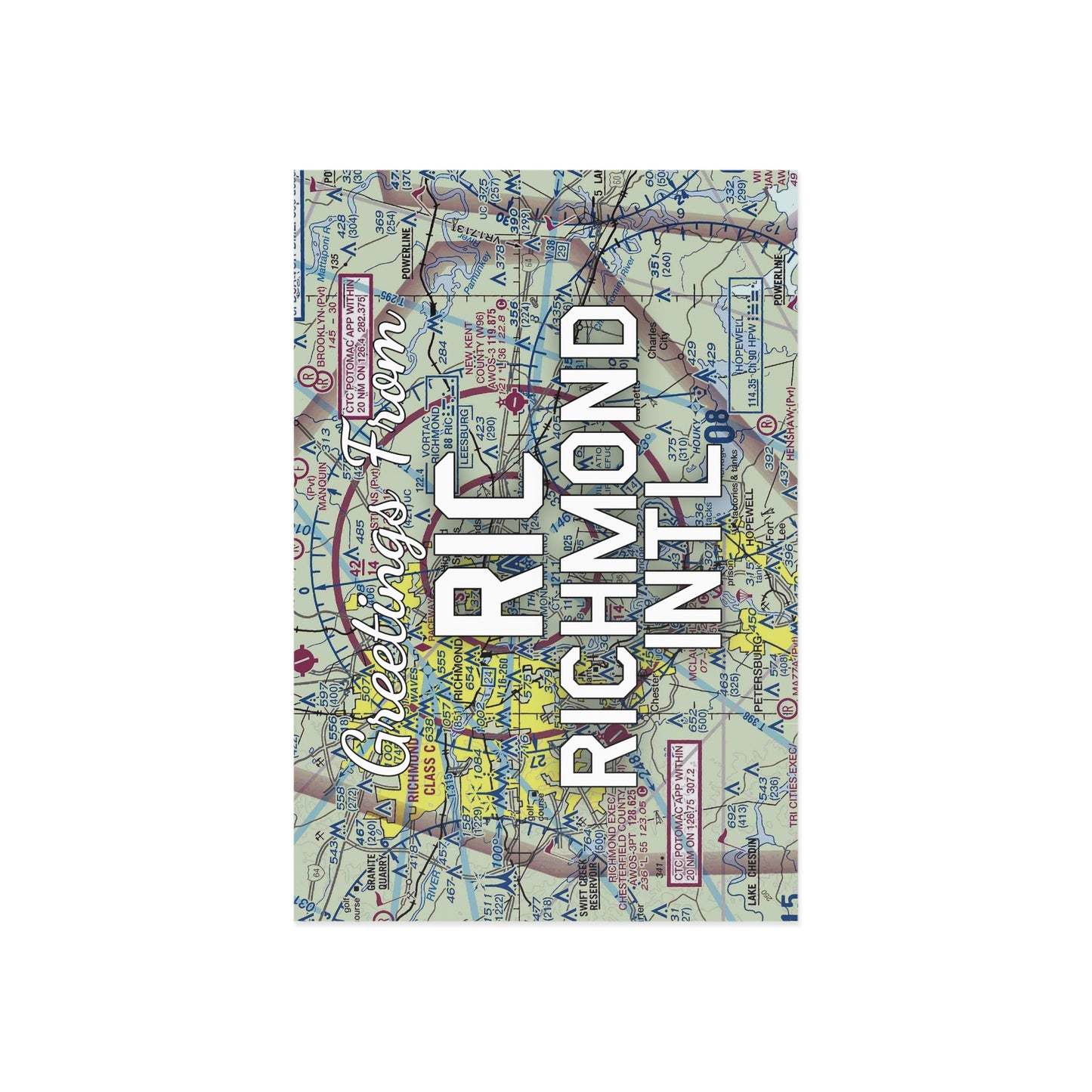 RIC Postcard | Richmond International Airport Card