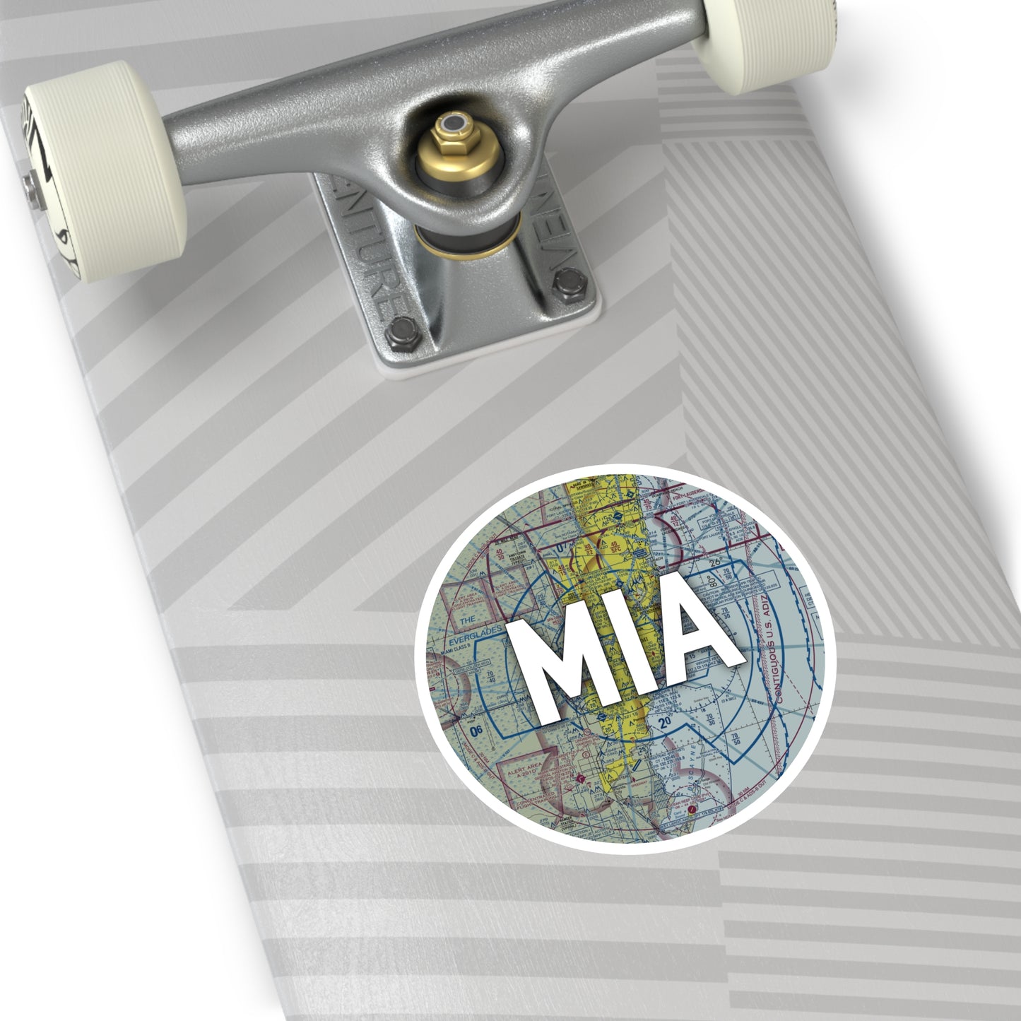 MIA Round Sticker | Miami International Sticker