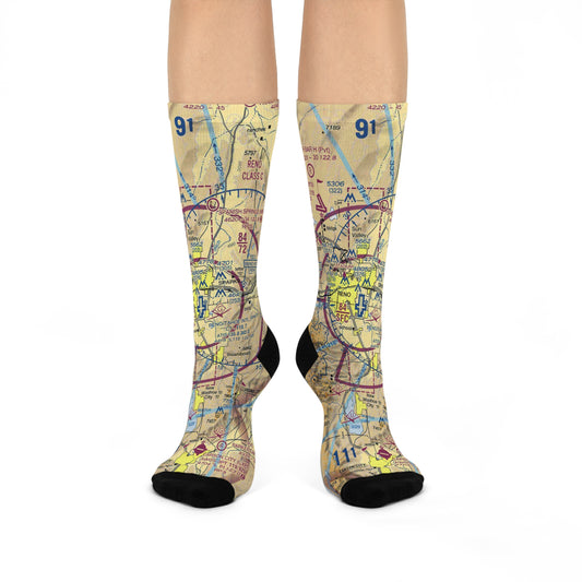 RNO Cushioned Crew Socks | Reno/Tahoe International Airport Socks