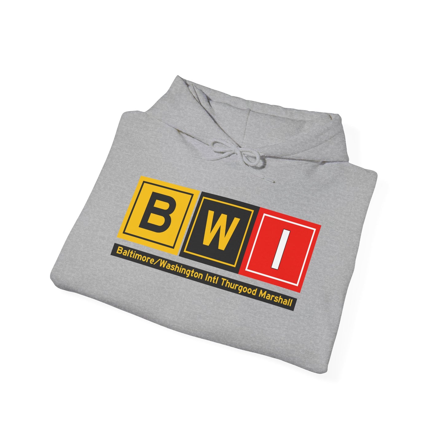 BWI Taxiway Hoodie w/ Airport Name | Baltimore/Washington International Thurgood Marshall Airport Hoodie