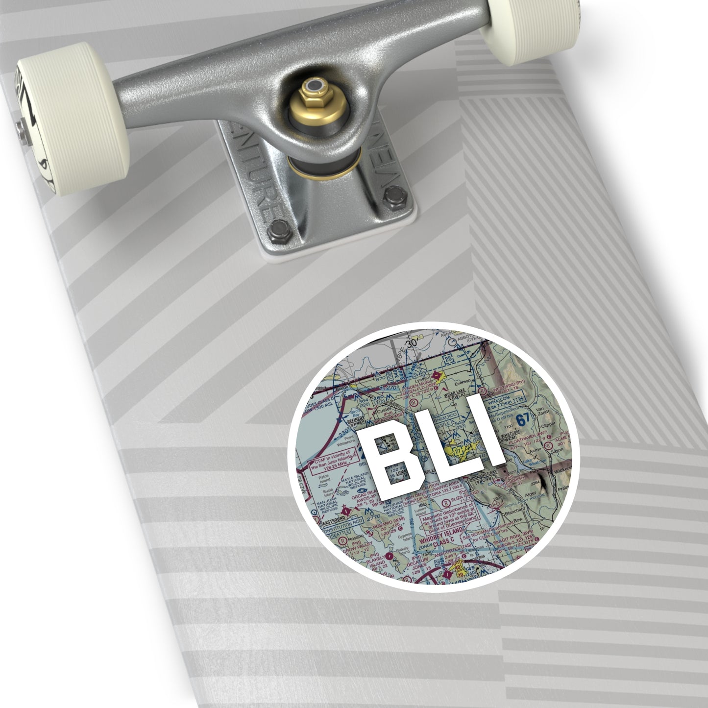 BLI Round Sticker | Bellingham International Airport Sticker