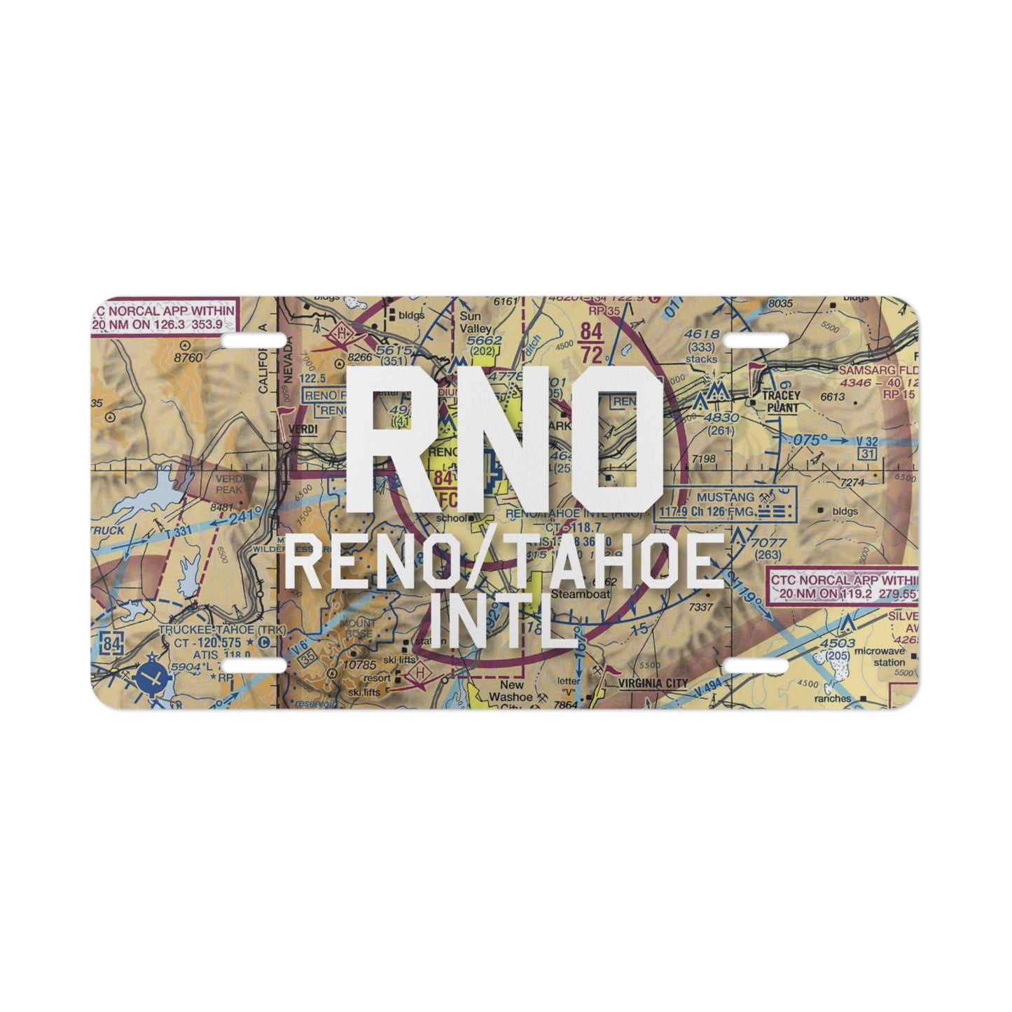 RNO Vanity Plate | Reno/Tahoe International Airport Vanity Plate