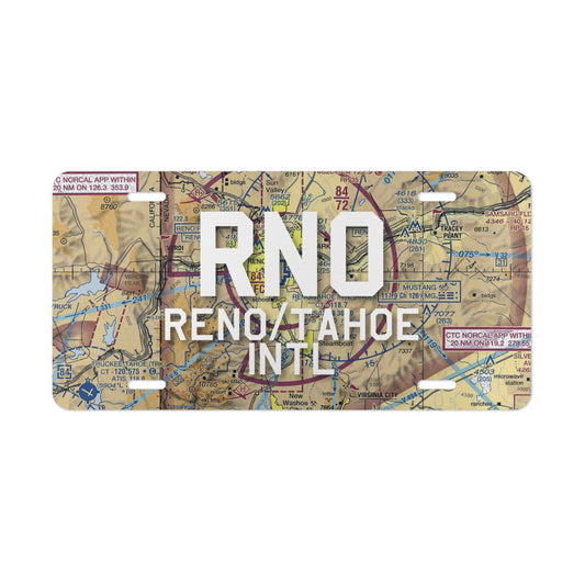 RNO Vanity Plate | Reno/Tahoe International Airport Vanity Plate