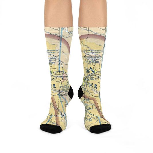 RAP Cushioned Crew Socks | Rapid City Regional Airport Socks