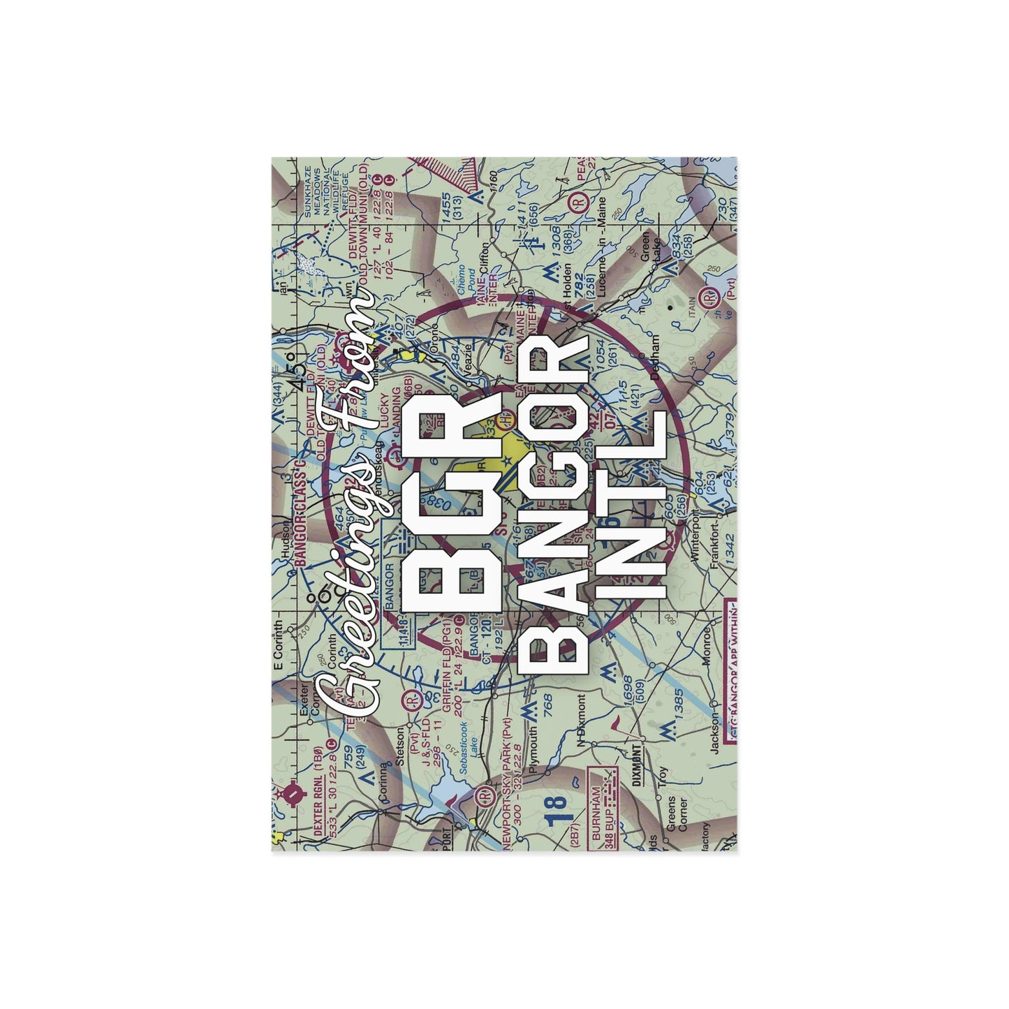 BGR Postcard | Bangor International Airport Card