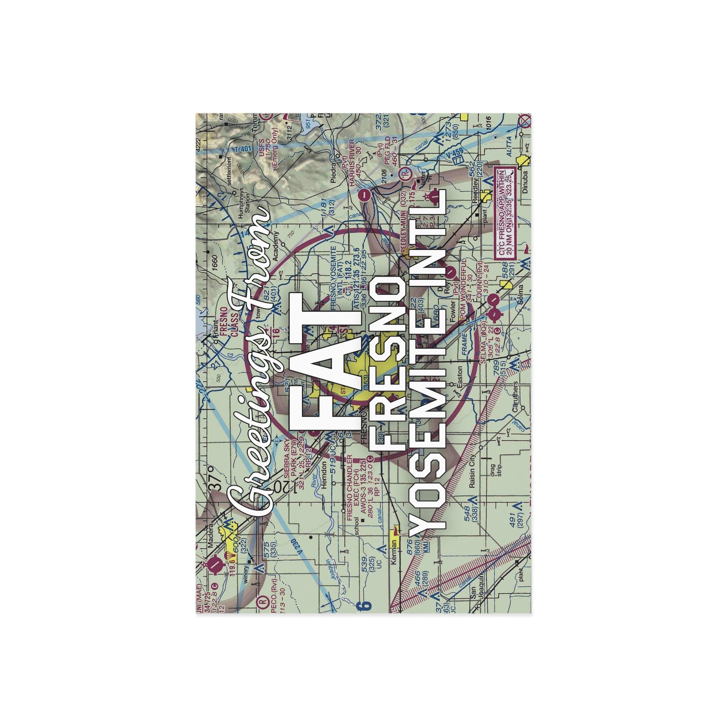 FAT Postcard | Fresno Yosemite International Airport Card