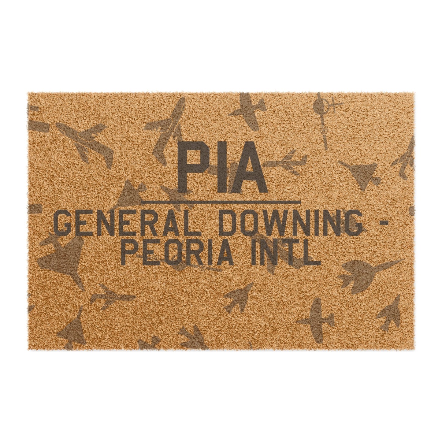 PIA Doormat | General Downing - Peoria International Airport Doormat