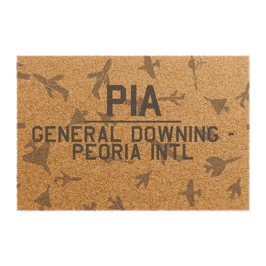 PIA Doormat | General Downing - Peoria International Airport Doormat