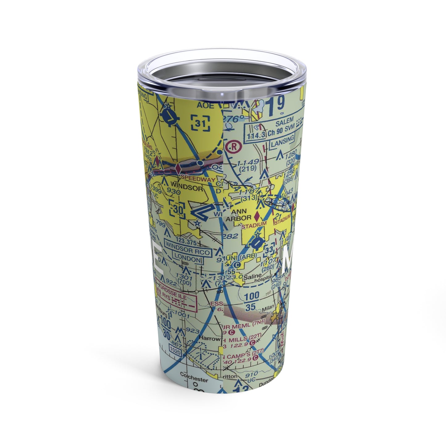 DTW Tumbler | Detroit Metro Wayne County Airport Tumbler