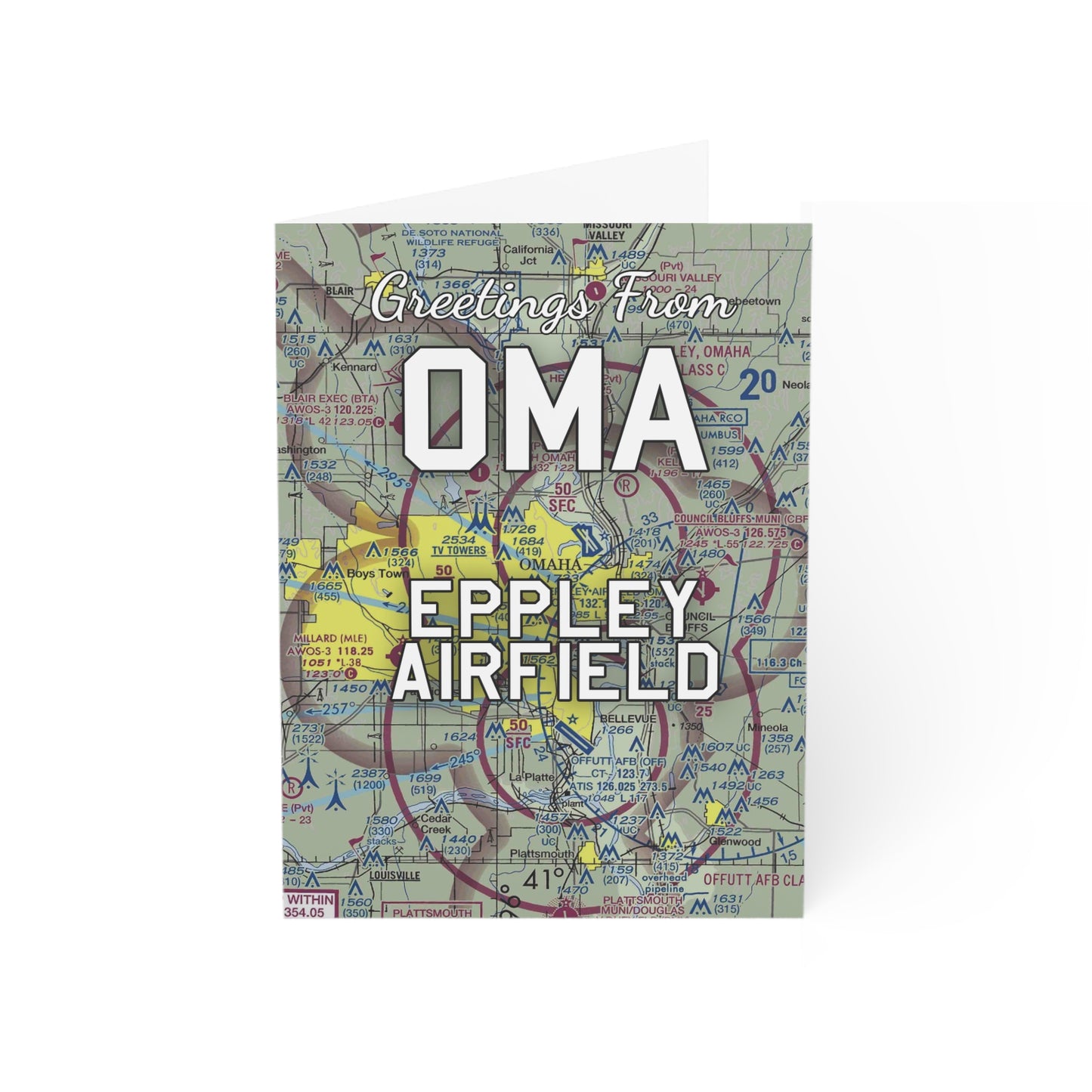 OMA Greeting Cards | Eppley Airfield Airport Cards