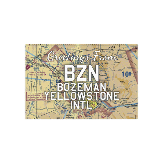 BZN Postcard | Bozeman Yellowstone International Airport Card
