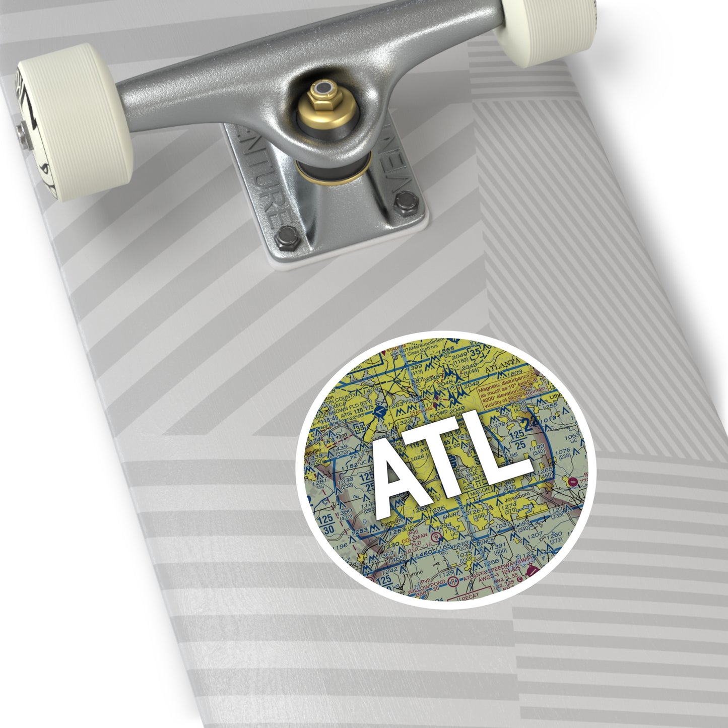 ATL Round Sticker | Hartsfield - Jackson Atlanta International Sticker