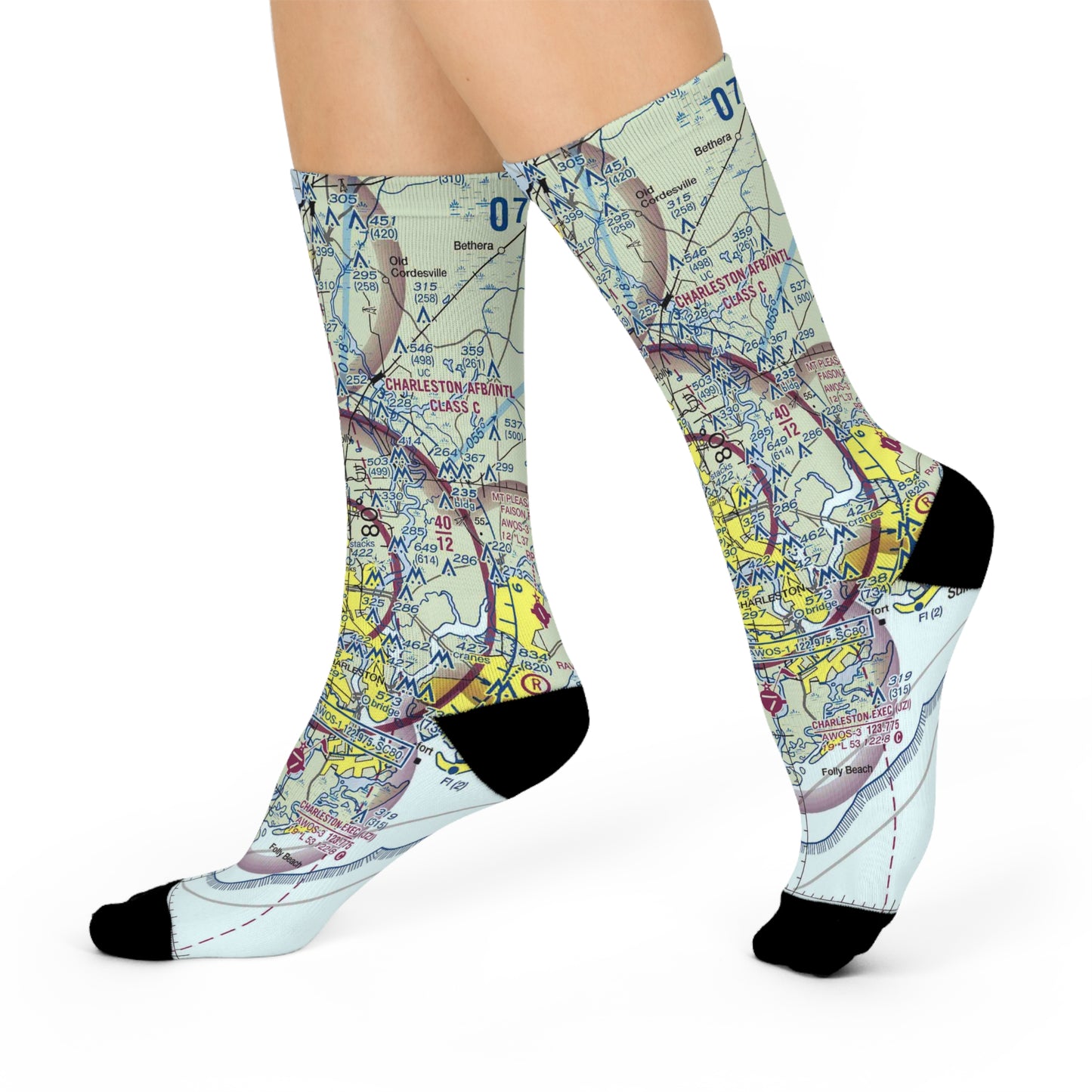 CHS Cushioned Crew Socks | Charleston AFB/International Airport Socks