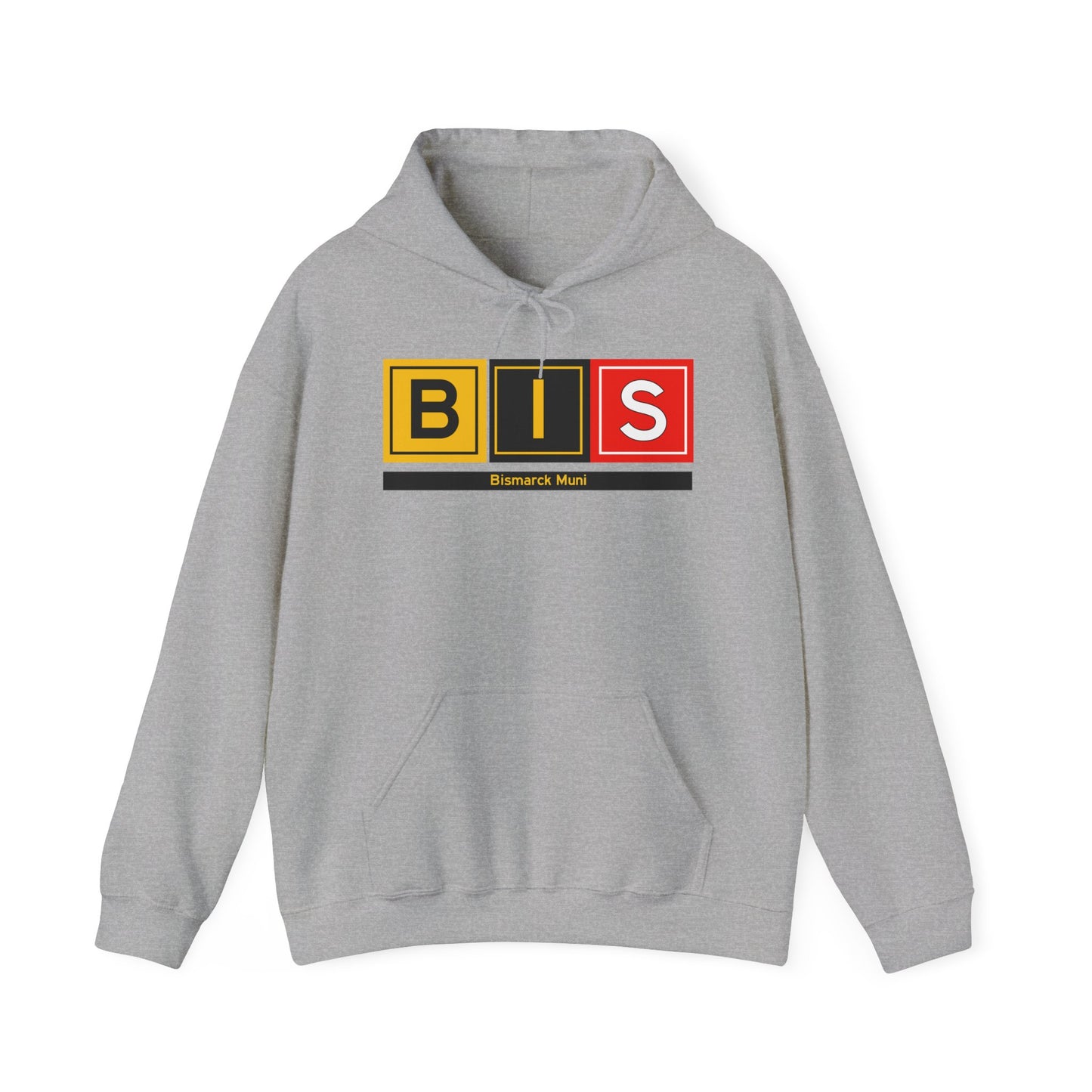 BIS Taxiway Hoodie w/ Airport Name | Bismarck Municipal Airport Hoodie