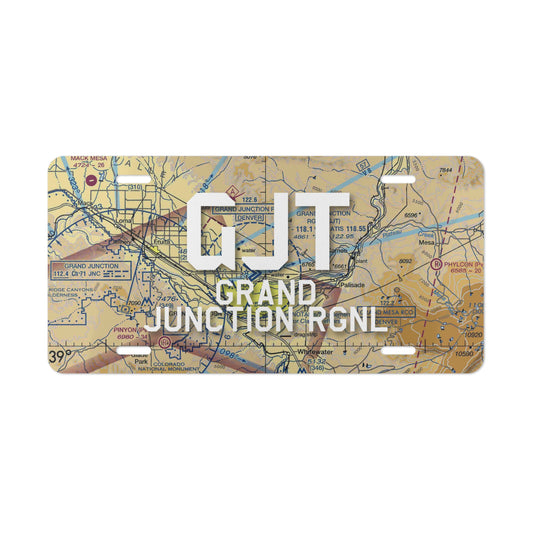 GJT Vanity Plate | Grand Junction Regional Airport Vanity Plate
