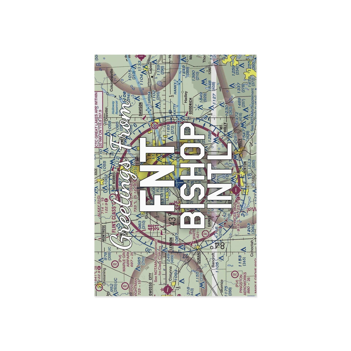 FNT Postcard | Bishop International Airport Card