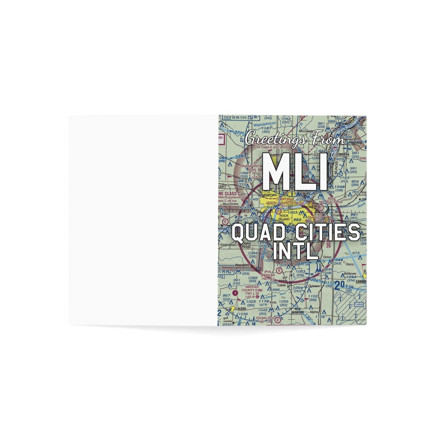 MLI Greeting Cards | Quad Cities International Airport Cards