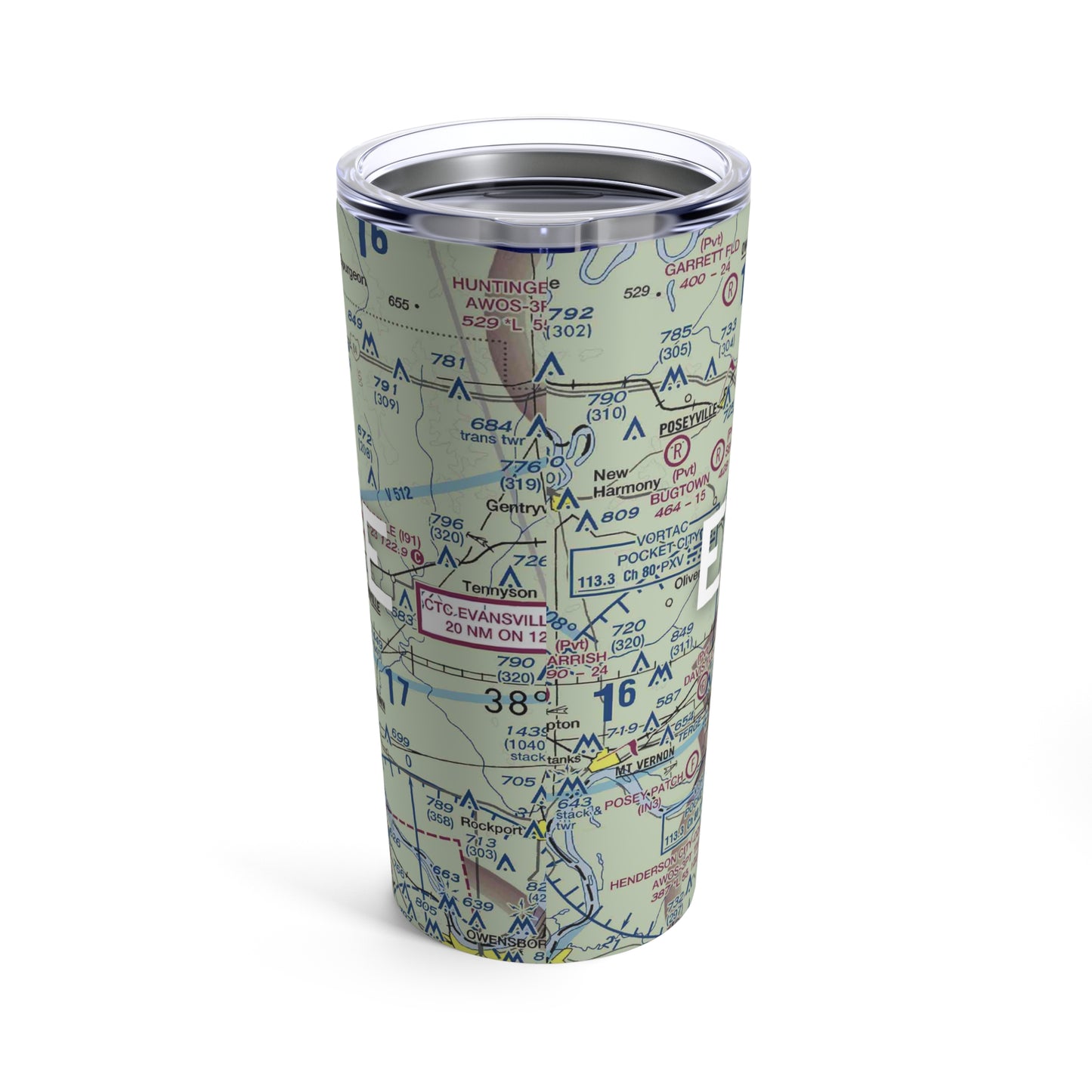 EVV Tumbler | Evansville Regional Airport Tumbler