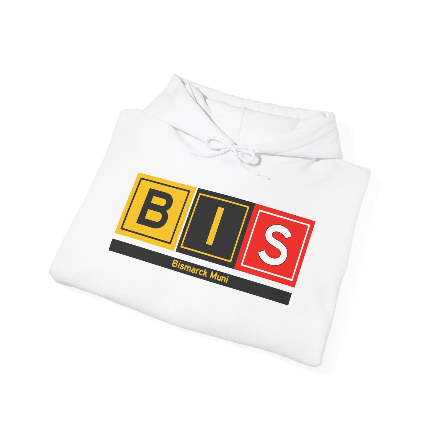 BIS Taxiway Hoodie w/ Airport Name | Bismarck Municipal Airport Hoodie