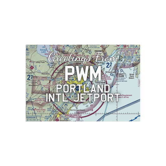 PWM Postcard | Portland International Jetport Airport Card