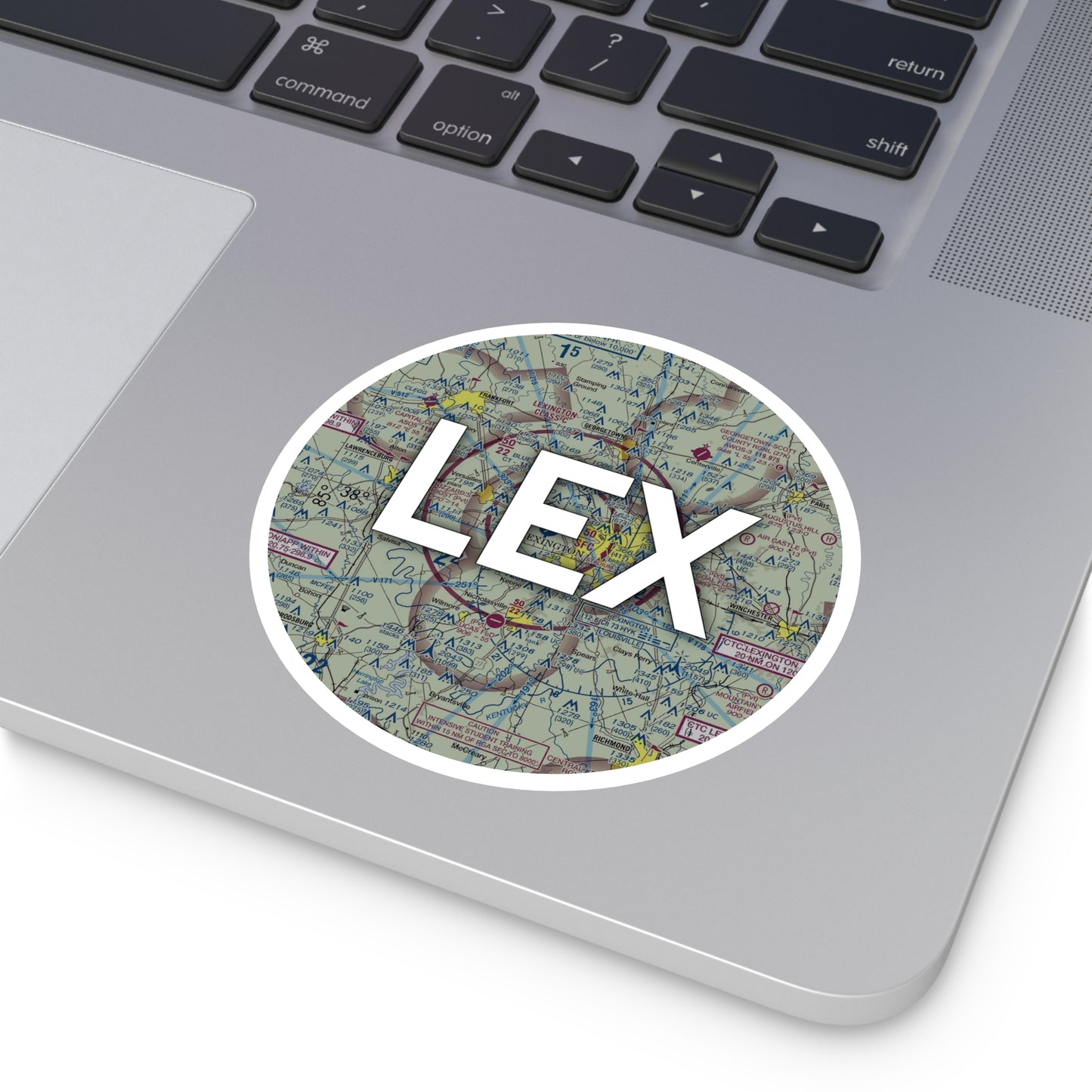 LEX Round Sticker | Blue Grass Airport Sticker